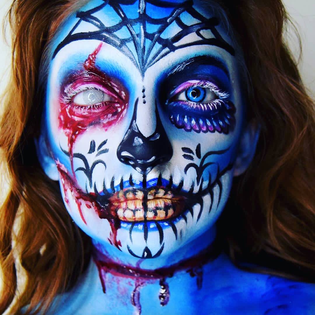 Angelic Blue Halloween Contact Lenses - Image 2
