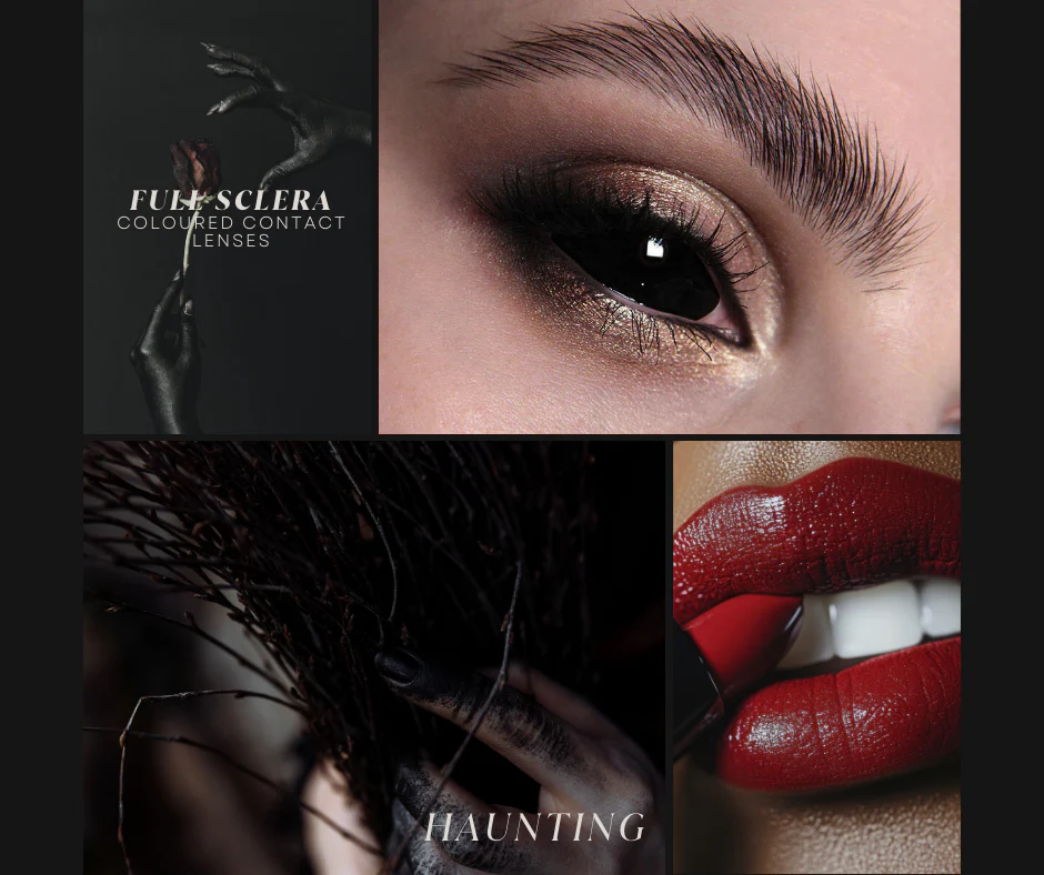 Black Sclera (22mm Full Eye Covered) Halloween Contact Lenses - Image 5