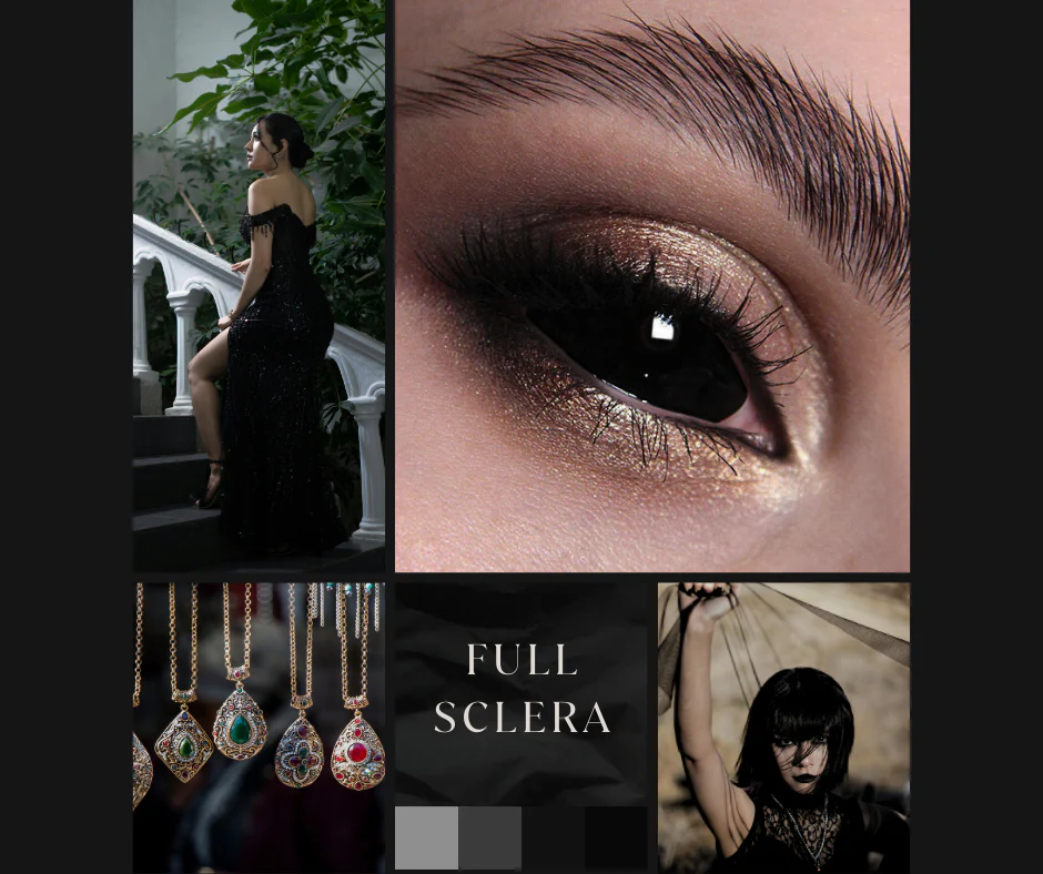 Black Sclera (22mm Full Eye Covered) Halloween Contact Lenses - Image 6