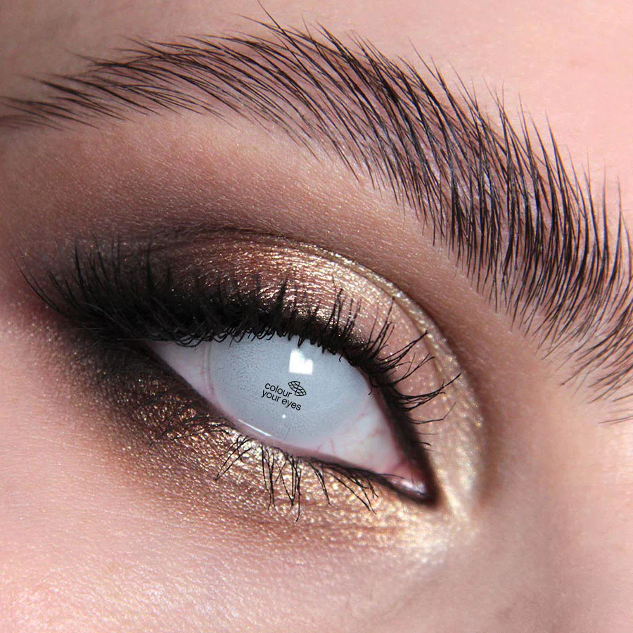 Blind White Halloween Contact Lenses