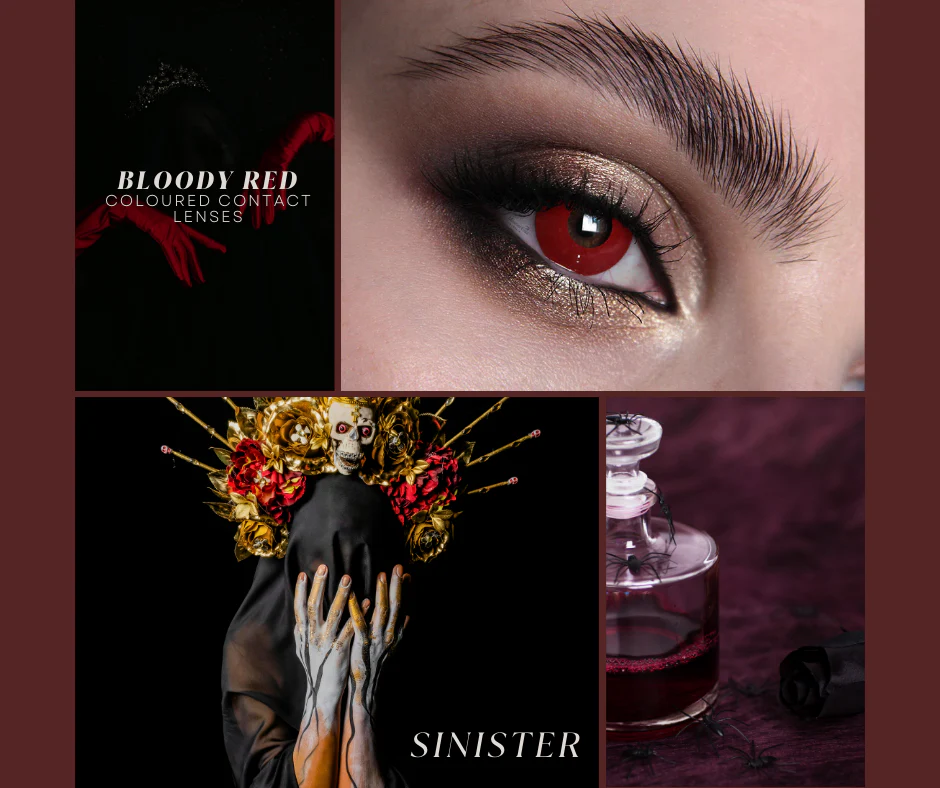 Bloody Red Halloween Contact Lenses - Image 2
