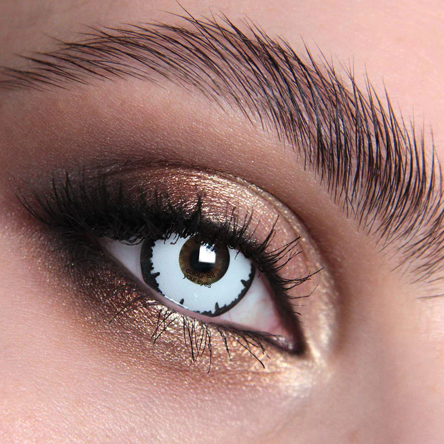 Dead White Halloween Contact Lenses