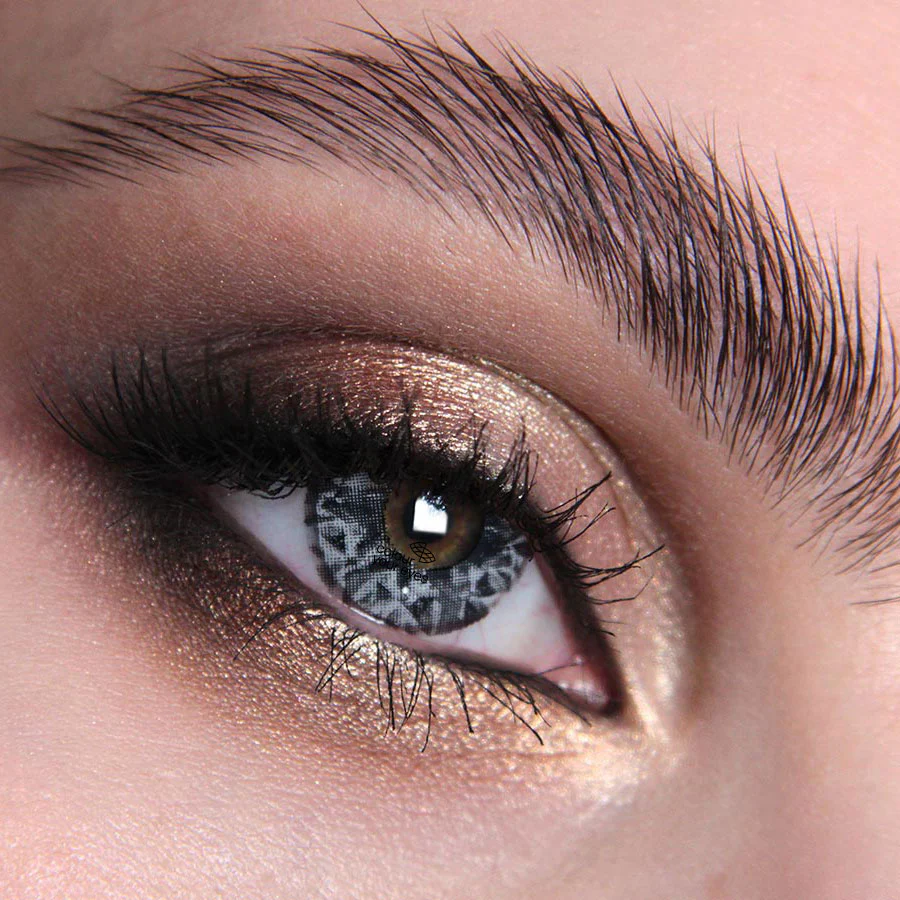 Gezae Grey Halloween Contact Lenses