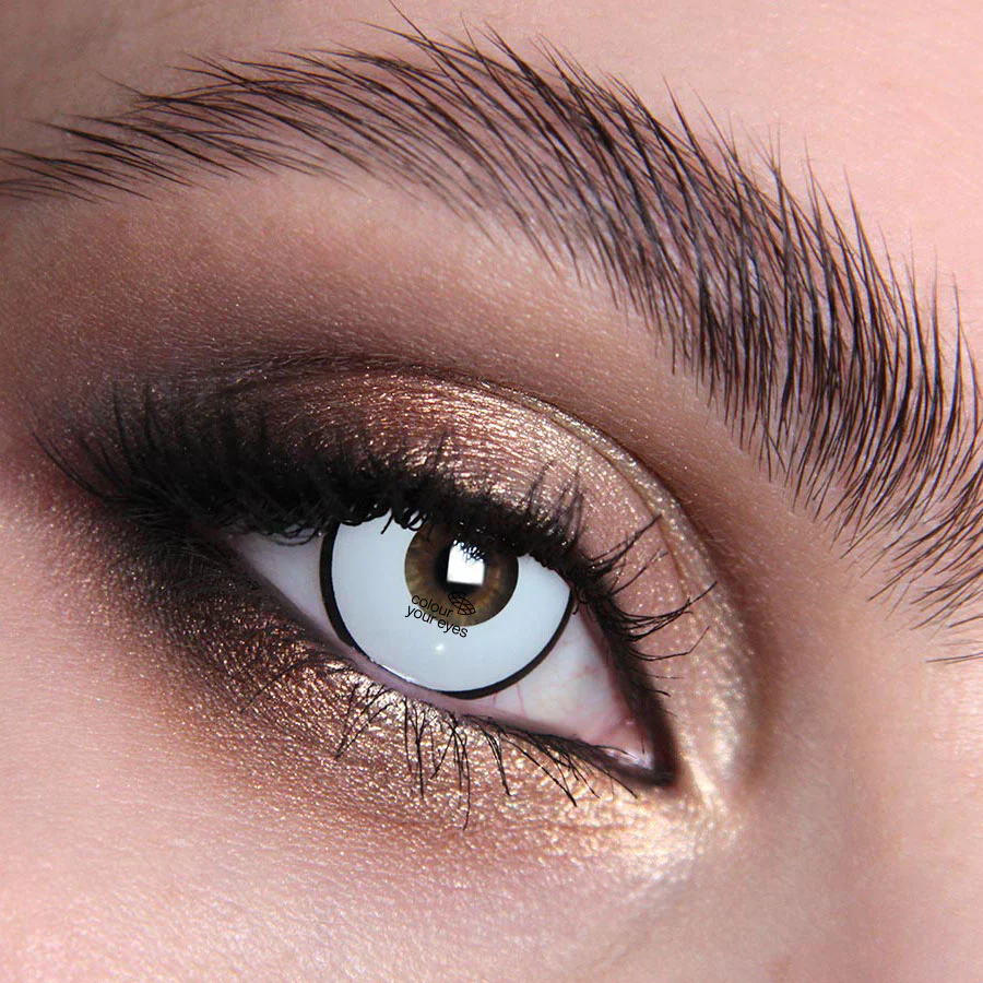 Glass White Halloween Contact Lenses