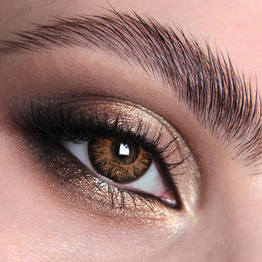 Hazel Brown Natural Coloured Contact Lenses