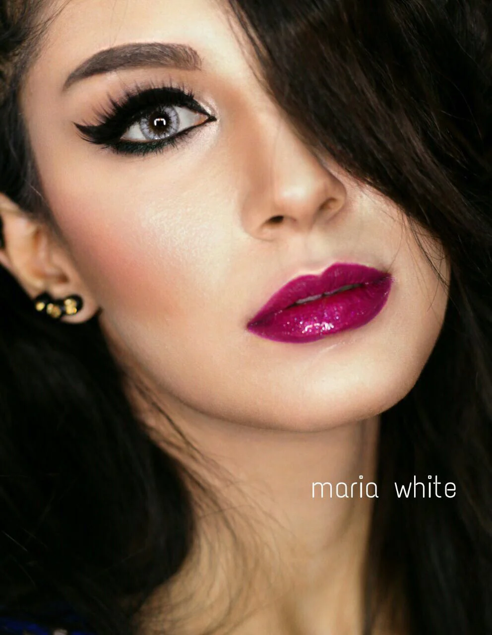 Maria White Natural Grey Coloured Contact Lenses - Image 5
