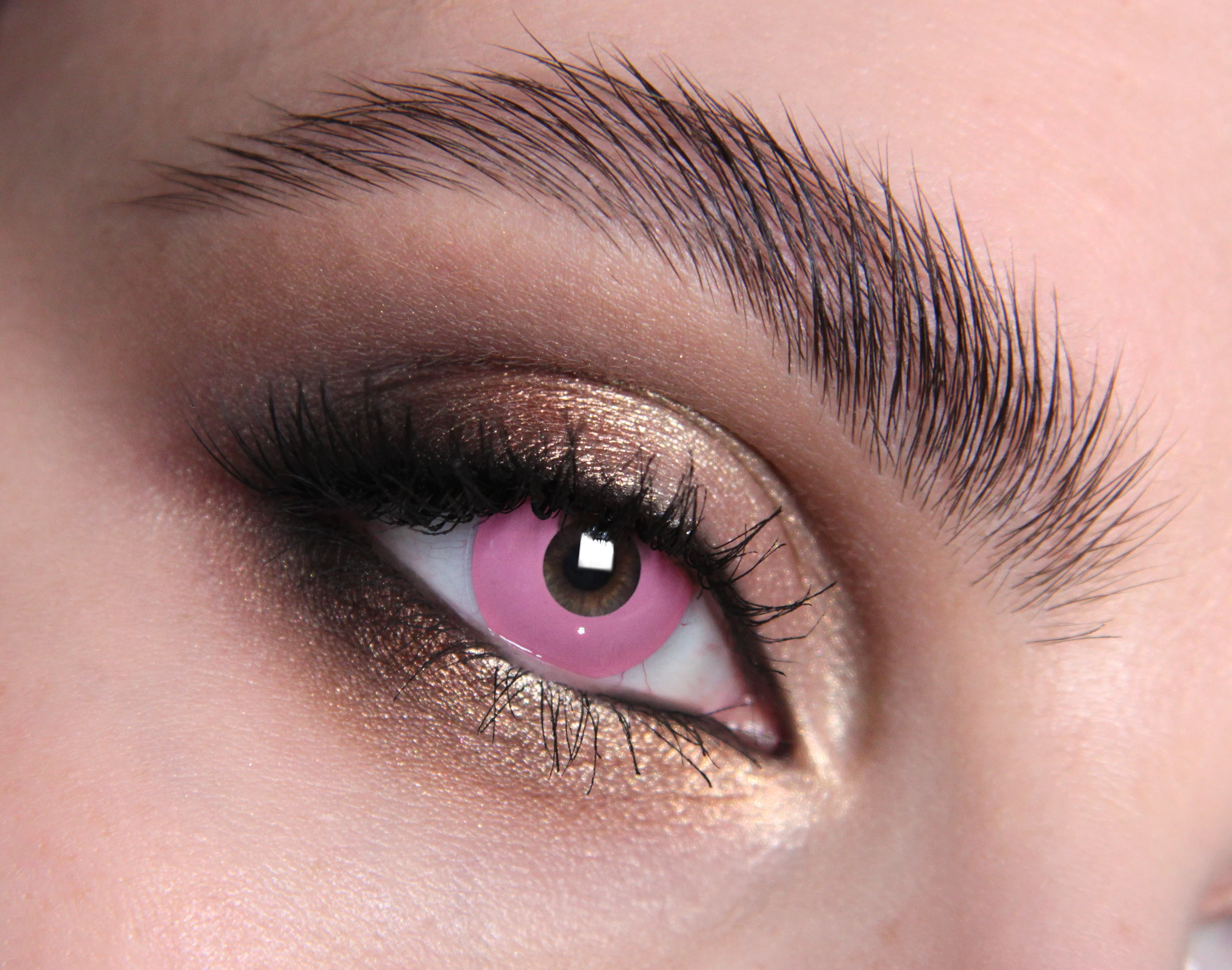 Pink Halloween Coloured Contact Lenses