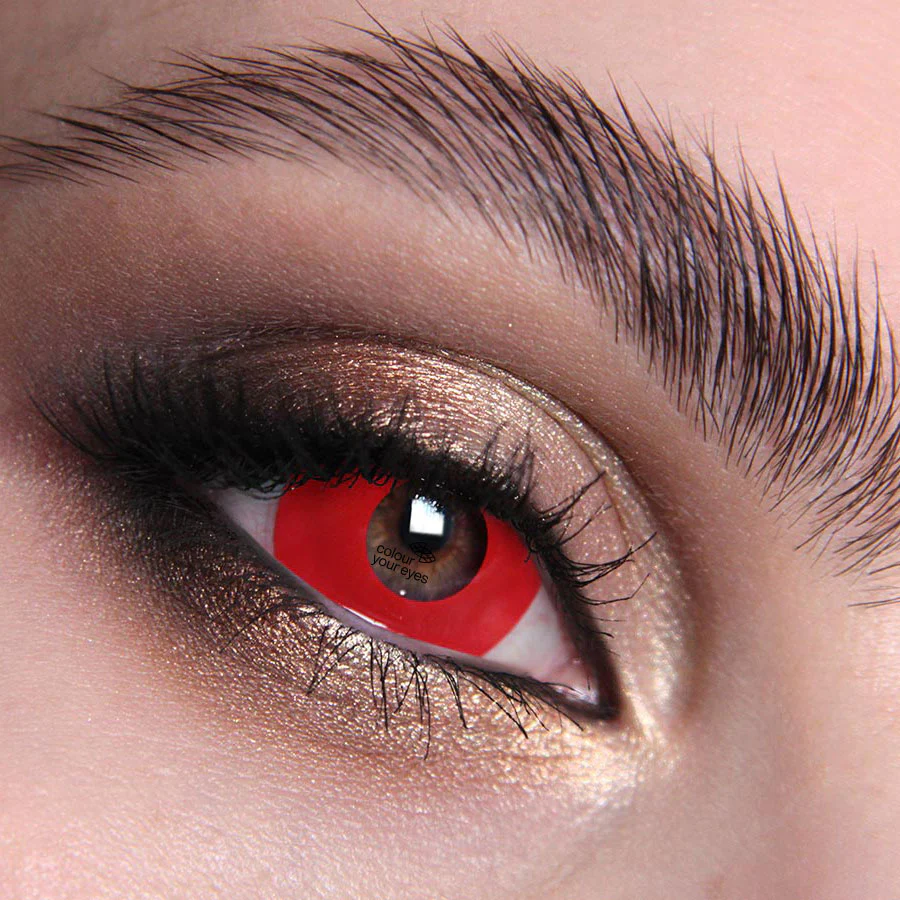 Red Mini Sclera 17mm Halloween Contact Lenses