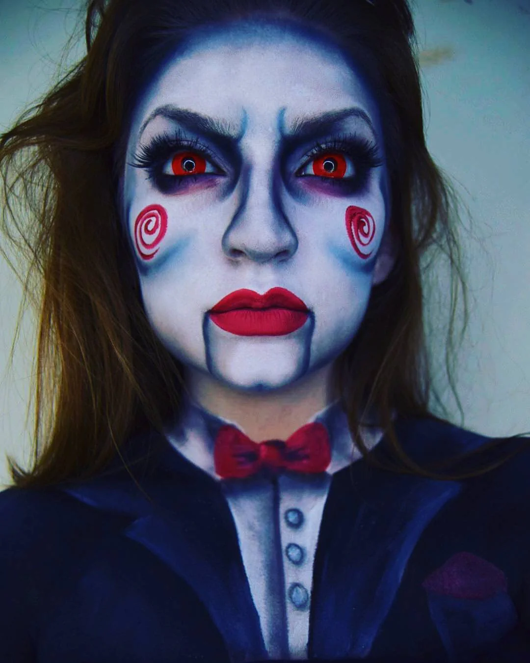Red Mini Sclera 17mm Halloween Contact Lenses - Image 4