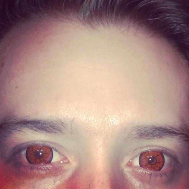 Red Rage Mini Sclera 17mm Halloween Contact Lenses - Image 2