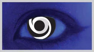 White Swirl UV Halloween Contact Lenses - Image 2