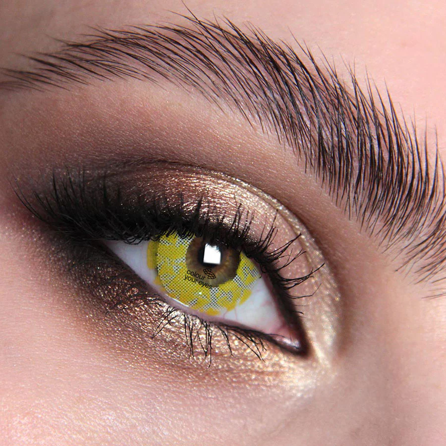 Yellow Abz Halloween Contact Lenses