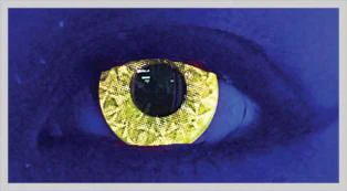 Yellow Abz Halloween Contact Lenses - Image 2